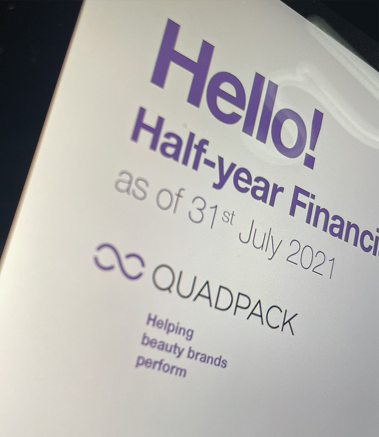 Half-year Finantial Report QUADPACK